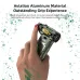 Close view of Vyvylabs VKH02 handheld fan showing aviation aluminum build with strong grip design