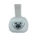 Back view of WARMAC 106-16” Charger Fan showing white body, circular grille, and orange blades with motor housing.