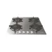 Candy CVG64.SGX 60cm 4 Burner Gas Hob front angle view