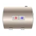 Front side view of Haier 45 Litre Water Heater Geyser with compact cylindrical body and display panel.