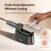 Water being poured from a beaker into the 130mL purified anti-scale tank of an Oraimo steam iron.