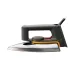 Side view of the Philips HD1172 1000W Dry Iron showing the black handle, flat soleplate, and compact dry iron design.