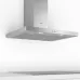 BOSCH dwb94bc51b stainless steel wall-mounted cooker hood installed above a kitchen cooktop