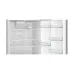 Wide interior view of the BOSCH KDN76XI30M Series 4 581L Refrigerator displaying multiple shelves and door bins.