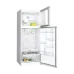Open front view of the BOSCH KDN76XL30U Series 4 581L Refrigerator showing both fridge and freezer compartments with stored items.