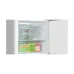 Freezer compartment view of the BOSCH KGN55VL21M Series 4 530L Refrigerator showing organized frozen food in transparent drawers.