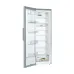 Open view of the BOSCH KSV36VL3PG Series 4 348L Refrigerator showing interior shelves and storage space.