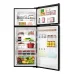 Front view of Haier HRF-500VMB 518L refrigerator with doors open showing organized storage compartments.
