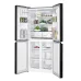 Hitachi HR4N7522DSXSG four-door refrigerator with spacious interior, shelves, drawers and door storage.
