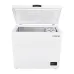Hitachi 200L Deep Fridge shown open with storage basket and insulated interior.