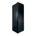 Front view of Hitachi R-BG410P6PBX (XGR) Refrigerator with sleek black two-door design and vertical control panel.