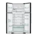 Hitachi R-W690P7PB refrigerator with spacious interior, multiple shelves, drawers and door storage.