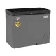Kelvinator KCCF-225DFG 225 Litre Glass Door Deep Freezer Dark Gray