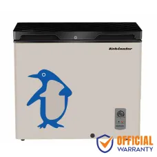 Kelvinator KCCF-225DFG 225 Litre Glass Door Deep Freezer Black