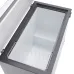 Top-open view of LG 243L Deep Freezer (GCFB255BQCF.ADVQRIL) highlighting white lining and removable wire basket.