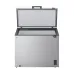 Front-open view of LG 291L Deep Freezer (GCFB305BQCF.ADVQRIL) showing clean interior with wire basket and control panel.