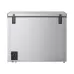 Exterior view of LG 291L Deep Freezer (GCFB305BQCF.ADVQRIL) with dual latches and vent housing on silver body.