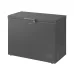 Samsung RI70F29V1GAGH chest freezer in dark gray with a compact design, front controls and side ventilation.