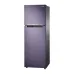 Front angled view of Samsung RT29HAR9DUT/D3 Refrigerator with sleek purple finish and closed doors.