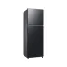 Straight front view of the SAMSUNG RT31CG5420B1SE 305L Top Mount Refrigerator showing its dark finish.