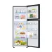 Samsung RT37K5532BS/D3 Refrigerator interior view displaying shelves, freezer section, and organized storage compartments