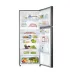 Samsung RT47K6231BS/D3 Refrigerator interior view with organized shelves, freezer storage, and fresh food compartments