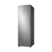 Straight front view of the Samsung RZ32M71157F 315L Upright Refrigerator highlighting its sleek metallic finish.