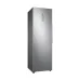 Angled front view of the Samsung RZ32M71157F 315L Upright Refrigerator showing a tall silver cabinet with door closed.