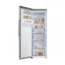 Open stocked interior view of the Samsung RZ32M71157F 315L Upright Refrigerator showing organized frozen food storage.