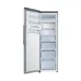 Open door view of the Samsung RZ32M71157F 315L Upright Refrigerator revealing empty shelves and storage drawers.