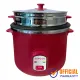 Singer B2800DELUX 2.8 L Rice Cooker Pink with Steamer