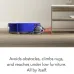 Floor edge cleaning view of the Dyson 360 Vis Nav Robot Vacuum Cleaner reaching corners and under low furniture.