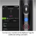Close‑up view of the Dyson PencilVac Fluffycones Vacuum Cleaner handle showing LCD display with suction mode control interface.