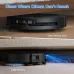Under-furniture view of Ecovacs DEEBOT T50S PRO OMNI Robot Vacuum Cleaner lighting dark spaces while cleaning hidden dust.