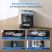 Docking station view of Ecovacs DEEBOT T50S PRO OMNI Robot Vacuum Cleaner auto-washing, drying, emptying, and refilling.