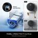 Close-up of Ecovacs DEEBOT X8 PRO OMNI Robot Vacuum Cleaner OZMO Roller system with 4000Pa suction and instant self-washing.