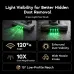 Oraimo CyberVac 2 Vacuum Cleaner feature graphic showcasing LED visibility for cleaning hidden dust areas.