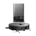 Docking view of Xiaomi Robot Vacuum 6 Max with circular design and rectangular charging base for automated cleaning.