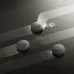 Multi-mode view of Xiaomi Robot Vacuum 6 Max units spraying water, mopping, and cleaning on dark floor surface.