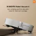 Side view of Xiaomi Robot Vacuum 6 climbing a 4cm obstacle with slim 9cm body for maximum coverage.