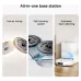 Feature layout of Xiaomi Robot Vacuum H50 Pro all-in-one base station with hot-air drying, self-cleaning, and dust collection.