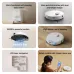 Feature layout of Xiaomi Robot Vacuum H50 highlighting self-cleaning base, 10000Pa suction, rotary mopping, and app control.