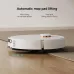 Carpet view of Xiaomi Robot Vacuum H50 demonstrating automatic mop pad lifting about 10mm to avoid fabric contact.