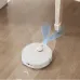 Navigation view of Xiaomi X20 Robot Vacuum Cleaner detecting table leg with blue sensor beams on wooden floor.