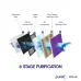 Front exploded diagram view showing 6-stage purification layers of Pureit Wave RO+MF 6 Liter Water Purifier.