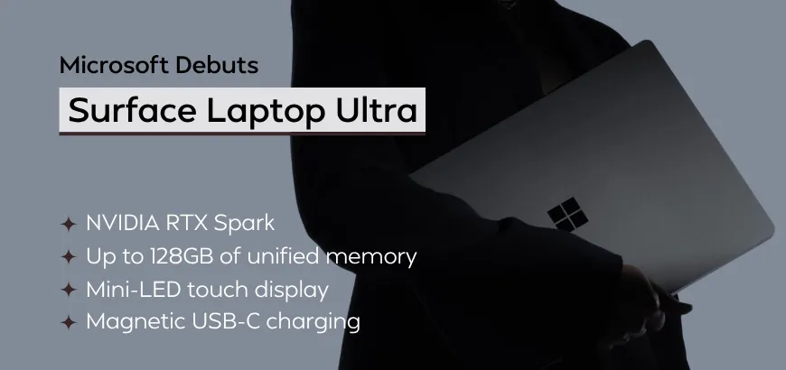 Microsoft debuts Nvidia-powered Surface Laptop Ultra