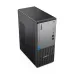 Three-quarter angle view of the Lenovo ThinkCentre neo 50t Gen 5 Brand PC, highlighting its compact form factor and front panel features.