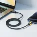 Lifestyle view of ACEFAST C21-03 3A Type-C Cable connected between a laptop and smartphone for charging.