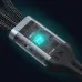 Close-up of the glowing internal circuit board and 
