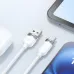 Close-up on the white BWOO BO-X315C USB-A and Type-C connectors with textured grips, lying next to a phone and tablet.